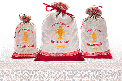 Вологодский Иван-чай в льняных мешках